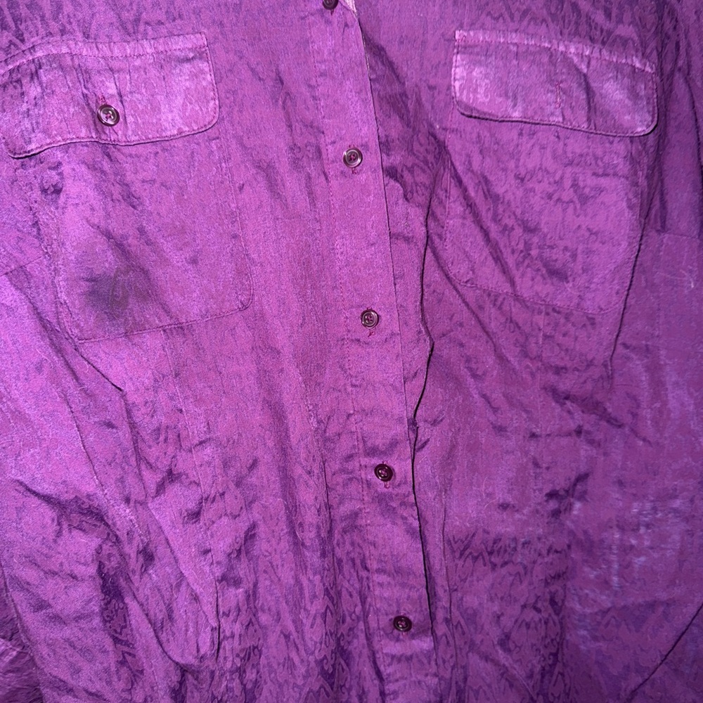Purple button up - Picture 4 of 4